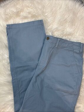 Lands’ End Woman’s Light Blue Casual Cotton Pants